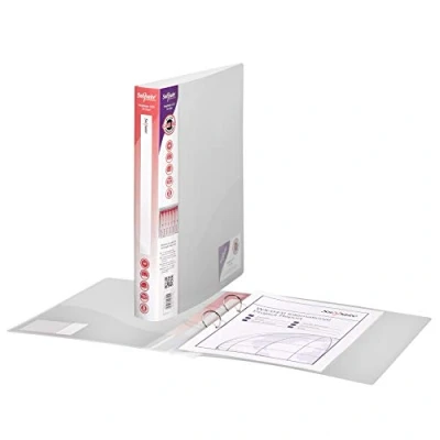 Abbildung von Snopake Original Ringbuch (2 Ring Mechanik, 25 mm, Format A4) 10 Stück transparent