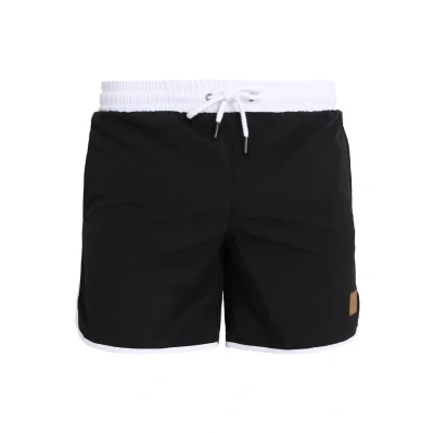 Abbildung von Urban Classics Retro Badeshorts, Herren, Größe: 4XL, Black/white