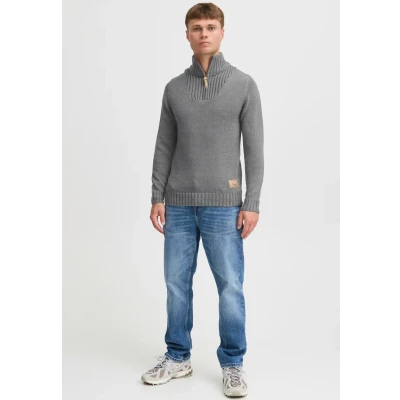 Abbildung von Solid Sdpetro Strickpullover, Herren, Größe: Small, Grey melange