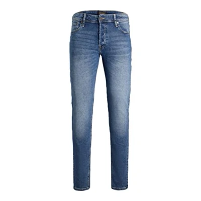 Abbildung von JACK &amp; JONES Male Slim Fit Jeans JJIGLENN JJORIGINAL, Farbe:Denim, Jeans/Hosen Neu:34W / 30L