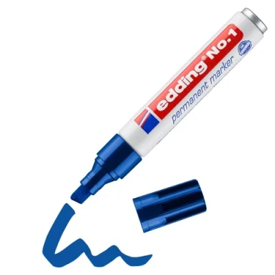 Abbildung von edding Permanentmarker 1 blau