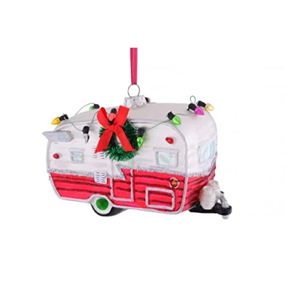 Abbildung von Gift Company Wohnwagen Christbaumschmuck, Glas, 13cm