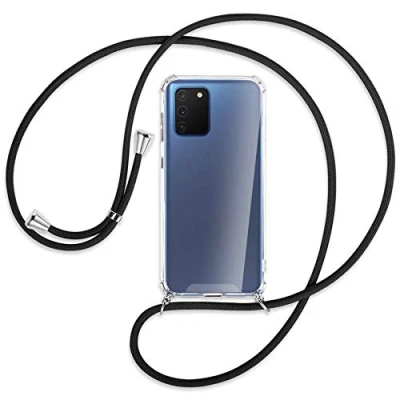 Abbildung von mtb more energy® Handykette kompatibel mit Samsung Galaxy S10 Lite (SM G770) schwarz Smartphone Hülle zum Umhängen Anti Shock Strong TPU Case