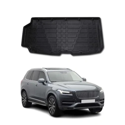 Abbildung von OMAC Kofferraumwanne Laderaumwanne kompatibel mit Volvo XC90 2016 2024 Gummi TPE Schwarz
