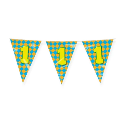 Abbildung von Flag Linie Singer 1 Jahr Party 10 Meter