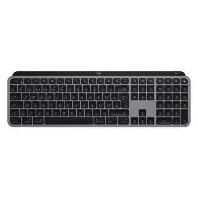 Abbildung von Logitech MX Keys for Mac Tastatur RF Wireless + Bluetooth QWERTZ Schweiz Aluminium, Schwarz