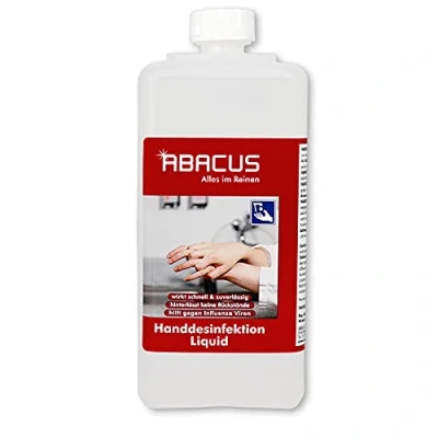 Abbildung von ABACUS® Desinfektionsmittel, Desinfektion, Händedesinfektion, Handdesinfektion, Handdesinfektionsmittel, Hautdesinfektionsmittel, Flächendesinfektion Desinfektionsmittel Euroflasche 1000 ml (2129)