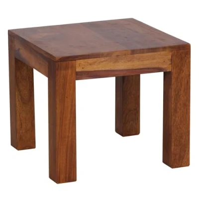 Abbildung von FINEBUY Couchtisch SuVa1163_1 (Sheesham Massivholz, 45x45x40 Quadratisch Modern), Kleiner Wohnzimmertisch, Sofatisch Kaffeetisch
