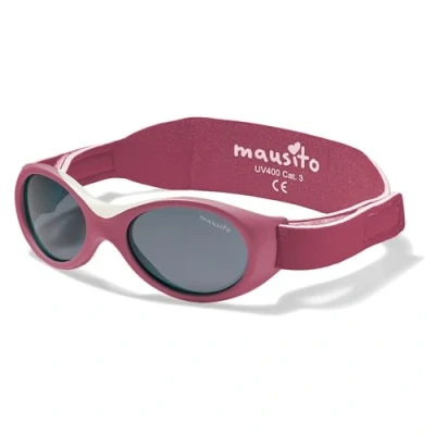 Abbildung von Mausito Baby Sonnenbrille 0 18 Monate Mädchen I VERGLEICHSSIEGER 100% UV Schutz BIEGSAM &amp; verstellbares Band Schadstofffrei Europäisches Design für Kinder gemacht