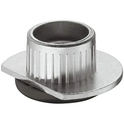 Abbildung von Gedotec Sockelfuß Unter Schrank Möbelfüße verstellbar zum Einbohren &amp; Schrauben Tragkraft 400 kg Sockelverstellfuß Stahl massiv +10 mm höhenverstellbar 1 Stück Verstellfüße für Möbel
