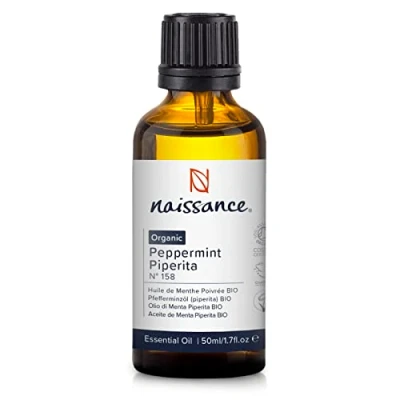 Abbildung von Naissance Pfefferminzöl BIO (Nr. 158) 50ml Mentha Piperita 100% Reines Ackerminze Ätherisches Öl Minzöl für Naturkosmetik, Aromatherapie, Duftlampe Duftöl Aroma Diffuser