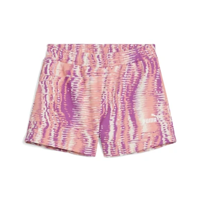 Abbildung von Puma Essentials Nature 2.0 Shorts Teenager Für Damen Kinder Mit Colorful Pink Fruit Größe: 11 12Y
