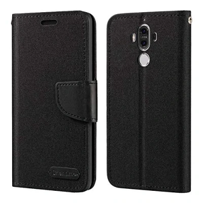 Abbildung von Huawei Mate 9 Hülle, Oxford Leder Wallet Case Smartphone Hüllen mit Soft TPU Back Cover Magnet Flip für