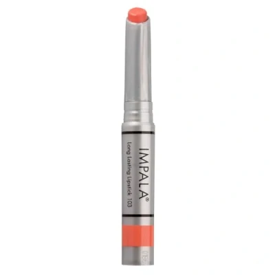 Abbildung von Impala Lang anhaltender Lippenstift Farbe Mattes Rosé Koralle Nº 103 Permanenter Lippenstiftstick Lange Haltbarkeit Feuchtigkeitsspendender