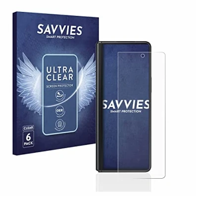 Abbildung von Savvies 6 Stück Schutzfolie für Samsung Galaxy Z Fold 3 5G Displayschutz Folie Ultra Transparent