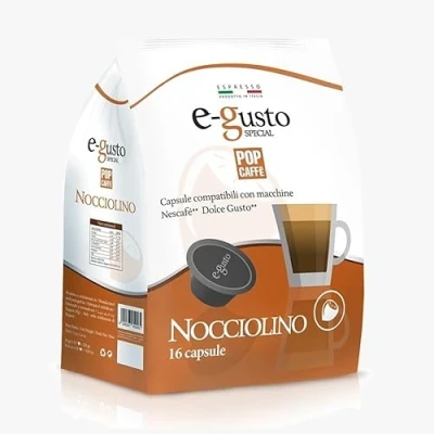 Abbildung von POP CAFFE&#039; Nescafe Dolce Gusto, kompatibel mit 48 Kapseln für Cappuccino, Haselnuss