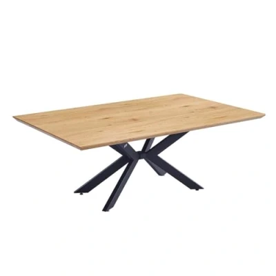 Abbildung von HOME DELUXE Esstisch Eckig AVENCIA inkl. Sternfuß 200 x 120 cm Light Oak