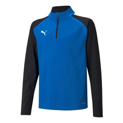 Abbildung von Puma Teamliga ZIP JR Unisex Langarmshirt für Kinder, Größe: 164, Blaugelb