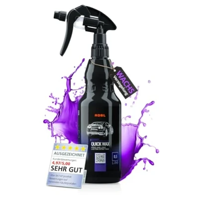 Abbildung von ADBL Quick Wax (1L) Premium Sprühversiegelung Extremer Glanz mit Abperleffekt Schneller &amp; einfacher Lackschutz Auto Versiegelung, Wachsversiegelung, Lackversiegelung, Schnellversiegelung