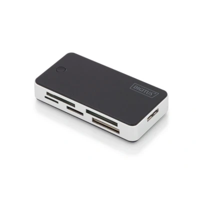 Abbildung von DIGITUS USB 3.0 Card Reader, All in One Kartenlesegerät für MS, SD, SDHC, MiniSD, M2, CF, MD, SDXC Speicher Karten, Schwarz