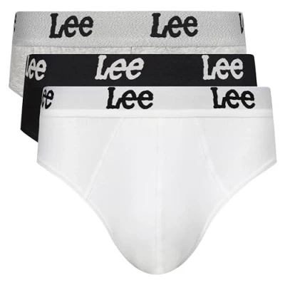 Abbildung von Lee Herren Men&#039;s Boxers Briefs in Black/White/Grey Super Soft Touch Cotton Trunks Boxershorts,