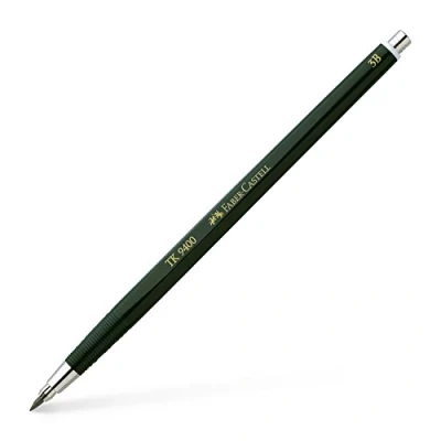 Abbildung von FABER CASTELL 139403 Fallminenstift TK 9400, Minenstärke: 2 mm, Härtegrad: 3B, Schaftfarbe: grün