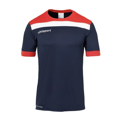 Abbildung von uhlsport Tshirt print für Kinder, Größe: 164, Marine/rot/weiß