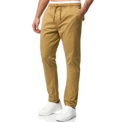 Abbildung von Indicode Jeans Osborne Stoffhose, Herren, Größe: Small, Amber