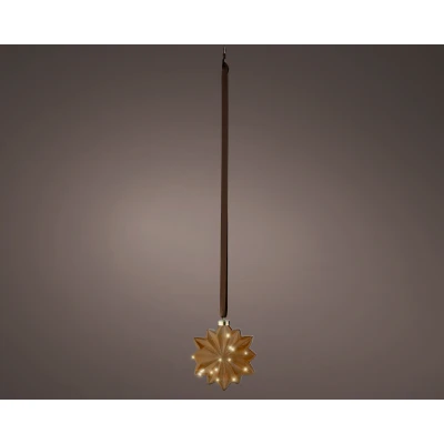 Abbildung von Lumineo LED Blume braun/ warmes weiss 8x19x19cm