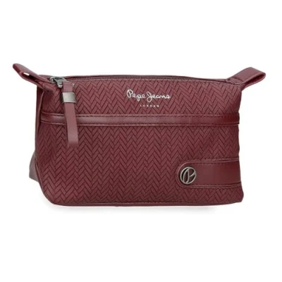 Abbildung von Pepe Jeans Sprig Kulturbeutel, rot, 20,5 x 11,5 7,5 cm, Kunstleder, von Joumma Bags, Talla única, Kulturbeutel