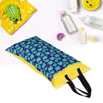 Abbildung von 40x70 wasserdicht waschbar Wet Dry Bag große Kapazität Windel Aufbewahrungstasche mit Griff für Badeanzug Unterwäsche(#6)