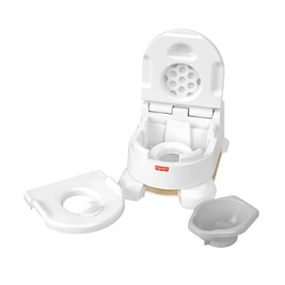 Abbildung von Fisher Price HBX68 4 in 1 Premium Töpfchen mitwachsendes Töpfchen, mit realistischen Geäruschen &amp; Musik, für Babys und Kleinkinder