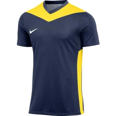 Abbildung von Nike FD7430 410 M NK DF PRK DRB IV JSY SS Sweatshirt Herren Midnight Navy/Tour Yellow/White Größe S