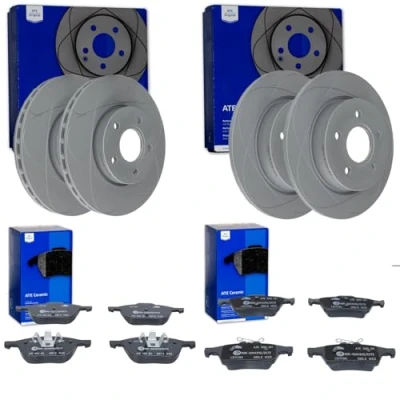 Abbildung von ATE PowerDisc Bremsscheiben + Beläge vorne hinten passend für Focus 3 III MK3