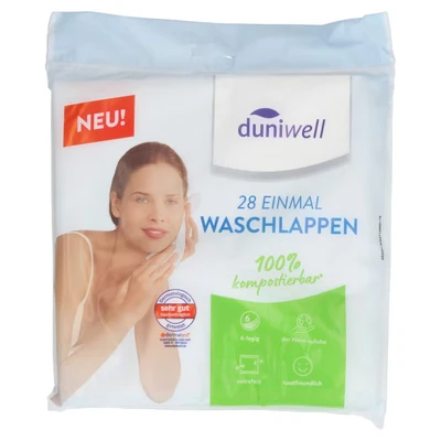 Abbildung von Duniwell Einmal waschlappen Tissue 6lagig 28 St