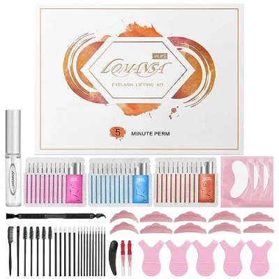 Abbildung von Lomansa Wimpernlifting Set, Lash Lifting 2 in 1 Augenbrauen und 30 Stück Quick Lift, Curl Lashes Brows für den DIY Salon