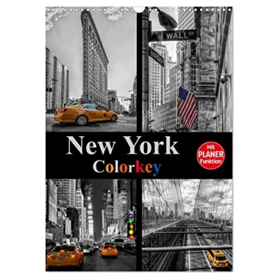 Abbildung von New York Colorkey (Wandkalender 2025 DIN A3 hoch), CALVENDO Monatskalender