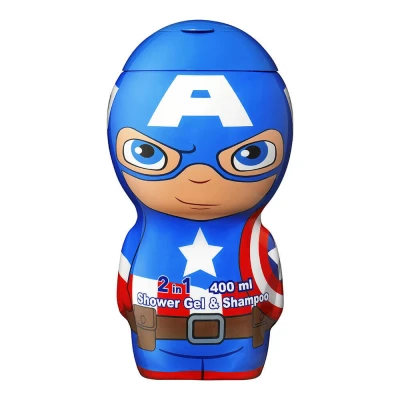 Abbildung von Captain America Duschgel und Shampoo, +3 Jahre, 400 ml, Air Val