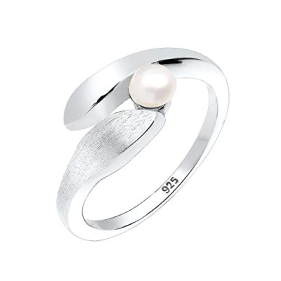 Abbildung von Elli Damen Ring 925 Sterling Silber Süßwasserzuchtperle Größe: 54 mm 0610670912
