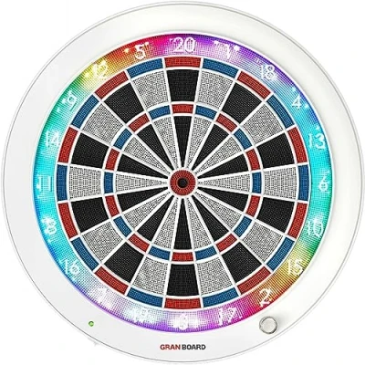 Abbildung von GranBoard Dartscheibe 3s White edition, Dartboard Dart Board Scheibe Darts