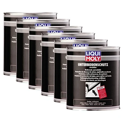 Abbildung von 6X LIQUI Moly 6119 Unterbodenschutz streichbar schwarz Korrosionsschutz Dose 2kg