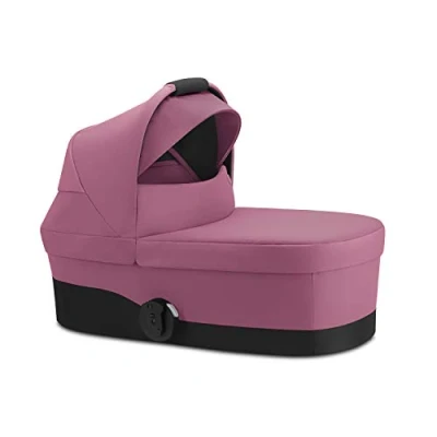 Abbildung von Cybex Kinderbett S Babytragetasche klein leicht mit Balios Kinderwagengestell von Geburt bis 9 kg (ca. 6 Monate), Magnolia Pink