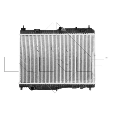 Abbildung von NRF 53044 Kühler, Motorkühlung Aluminium 548 350 16 Kühlrippen gelötet FORD: FIESTA 6, KA+ Schrägheck, 6 Van