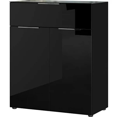 Abbildung von GERMANIA Kombikommode &quot;Oakland&quot;, Breite 83 cm, Fronten und Oberboden mit Glasauflage