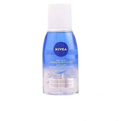 Abbildung von NIVEA Desmaquillador de ojos Doble Acción (1 x 125 ml), líquido desmaquillante para el contorno sensible, limpieza facial rápida y suave