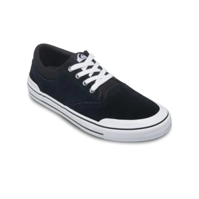 Abbildung von Quiksilver Varial Sneaker low, Herren, Größe: 46, Black Leder und textil