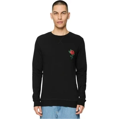Abbildung von Mister Tee ROSE Crewneck Sweatshirt, Herren, Größe: Large, Black