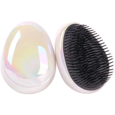 Abbildung von VinBee Haarbürste zum Entwirren von Haaren Wet Detangler Compact Styler Antiziepbürste, für Frauen, Mädchen und Kinder(Perlweiß)
