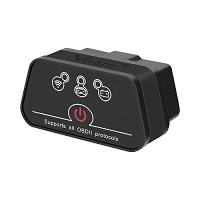 Abbildung von Vgate iCar 2 Wi Fi OBD2 Scanner Scan Tools Schnittstellen Adapter Check Engine Auto Diagnose Tool für iOS iPhone iPad, Android Sleep (schwarz)