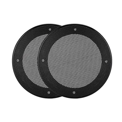 Abbildung von ASHATA 2PCS Lautsprecher Gitter Grill, 4 Zoll Abdeckung Dekorationskreis Schutzgitter Dekorgitter,Lautsprecher Schutzabdeckung Lautsprechergrill Cover(Schwarz)